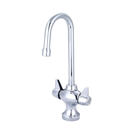 Central Brass Two Handle Bar/Pantry Faucet, Standard, Polished Chrome, Number of Holes: 1 Hole 0287-A17
